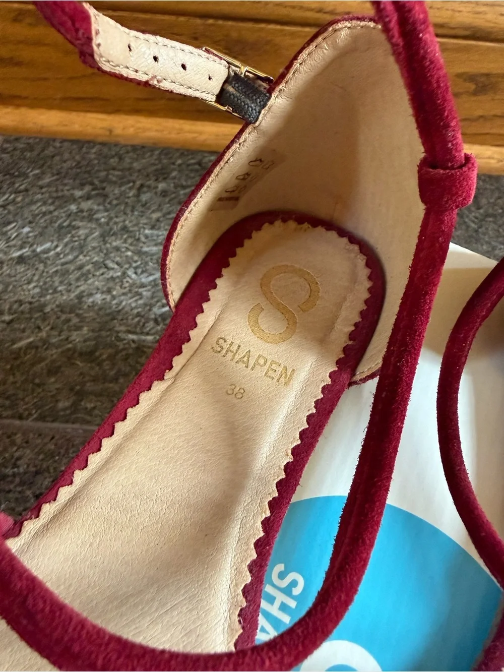 Shapen Orchid Flats Bordeaux Suede Flats Barefoot Shoes 38